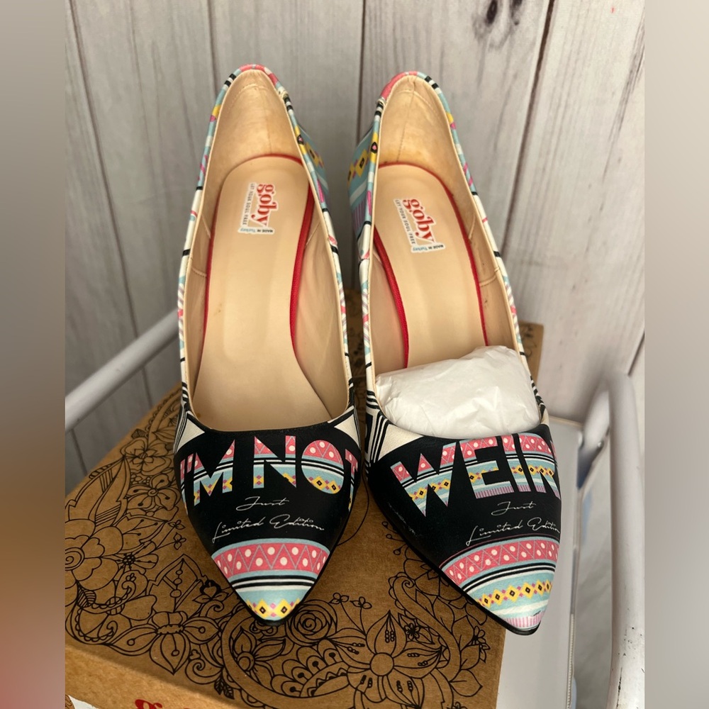 Colorful Graphic Goby Limited Edition stiletto size 38